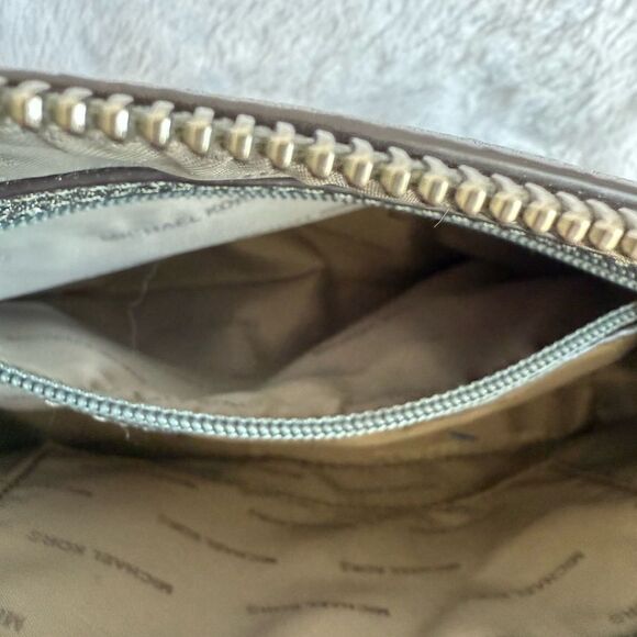 Michael Kors Silver Metallic Crossbody Bag - Picture 11 of 12